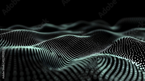 Abstract 3D wave pattern fo...