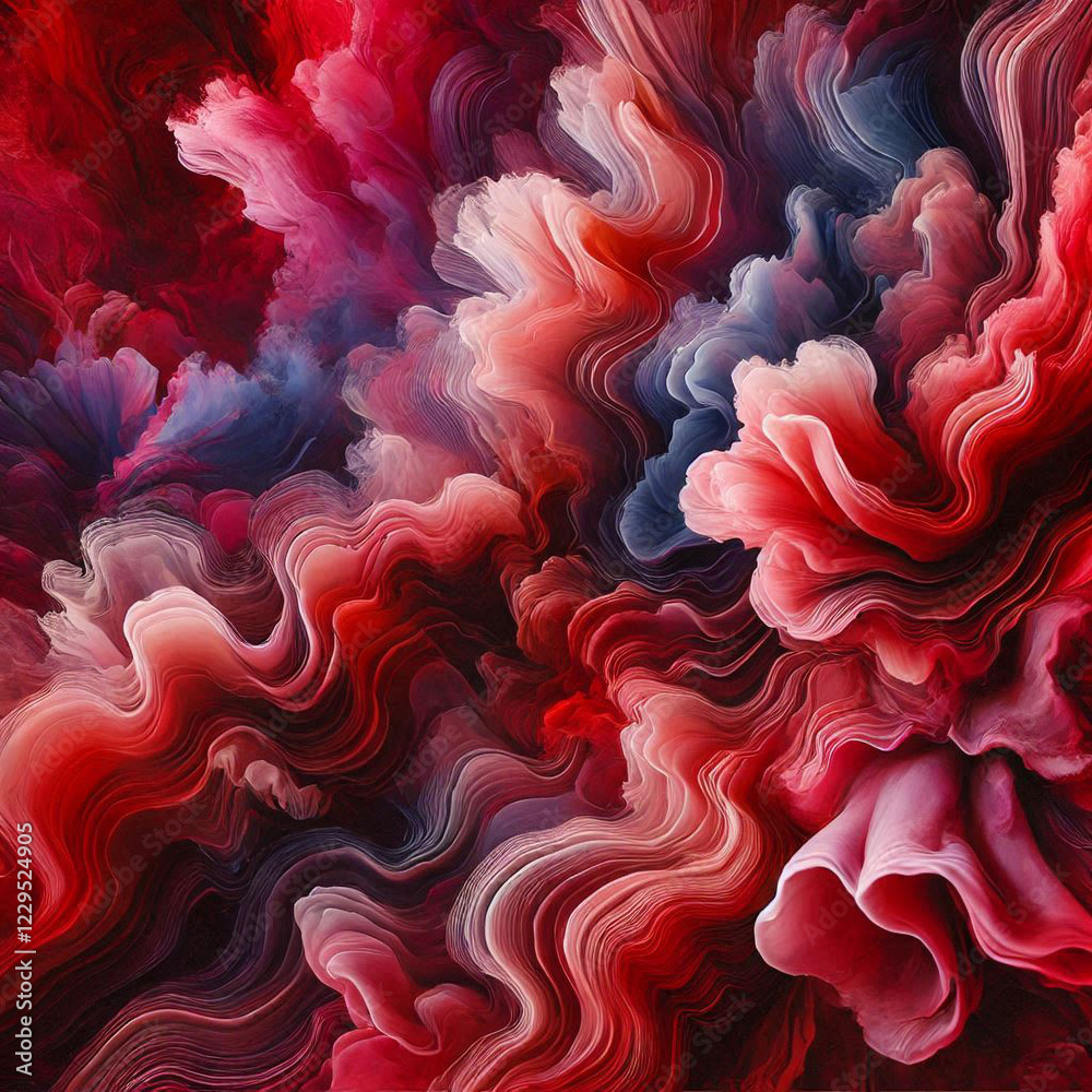 Obraz premium abstract background with flowers color pattern