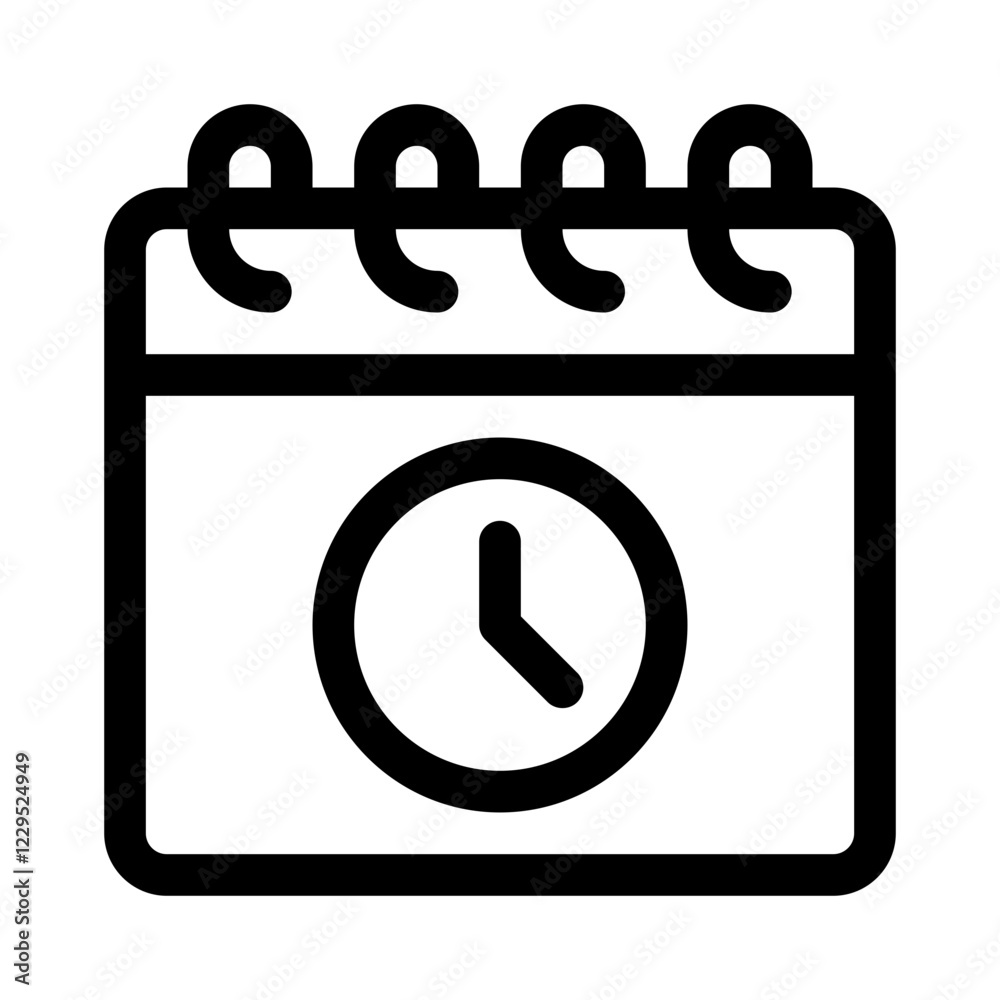 time management line icon time management line icon