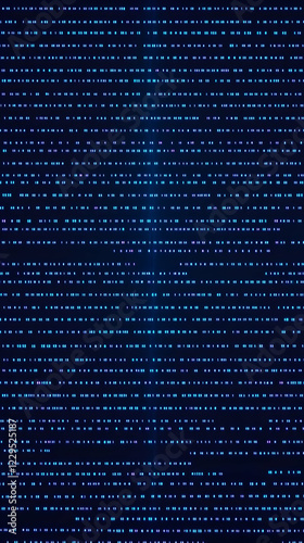 Glowing Blue Digital Number...