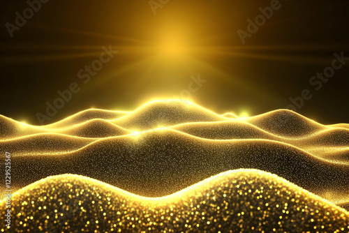 Golden Particle Landscape C...