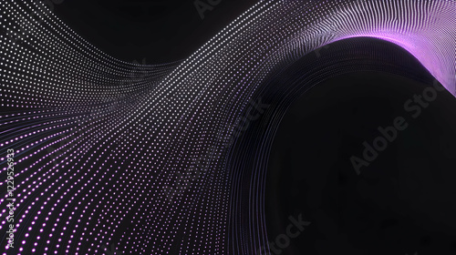Abstract Purple Particles F...