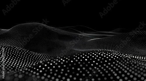 Abstract 3D Dotted Landscap...