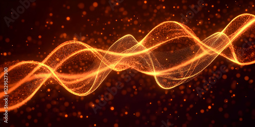Abstract Golden Particle Wa...