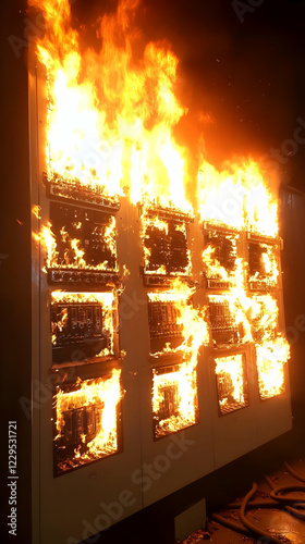 Electrical Panel Engulfed i...