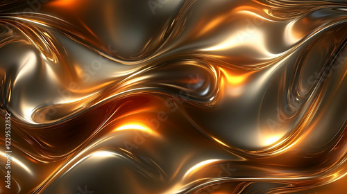 Liquid metal abstract texture background photo