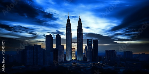 Twin Towers Stand Majestica...