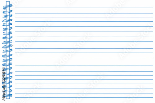 Blank Lined Spiral Notebook...