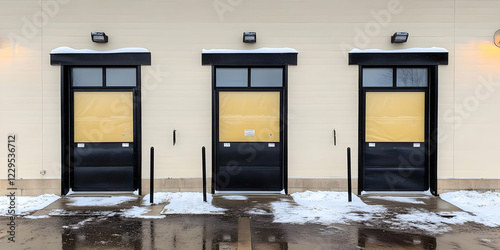 Three Loading Dock Doors Co...