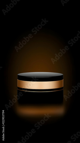 Black and Gold Cosmetic Jar...