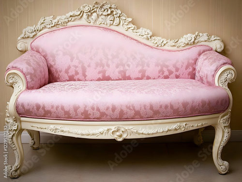 Elegant Pink and White Roco...