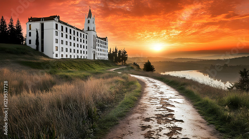 White Monastery Stands Tall...