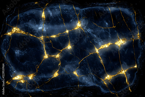 Dark Blue Rock Surface with...