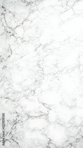White Marble Texture Background Shows Elegant Stone Surface with Natural Veins Pattern for Luxury Design.