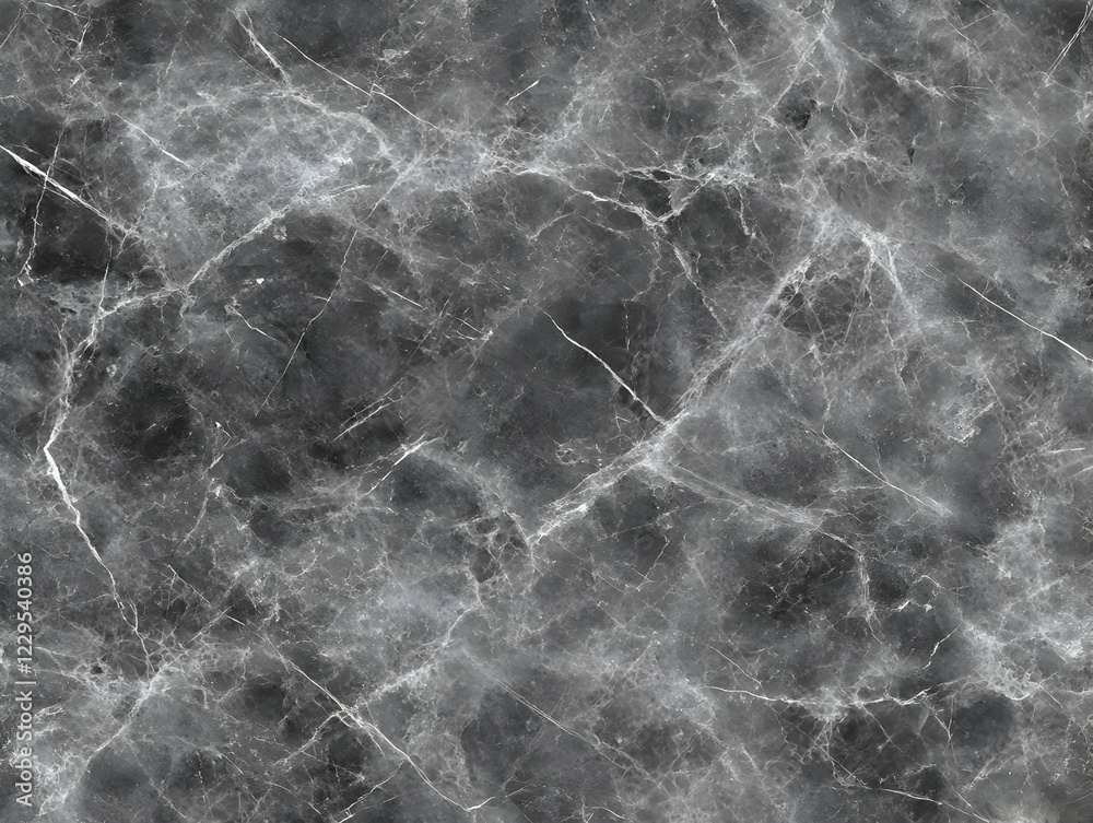Fototapeta premium Dark Gray Marble Texture Background Displays Intricate Veins and Patterns Seamlessly for Design Projects.
