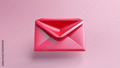 pink mail envelope