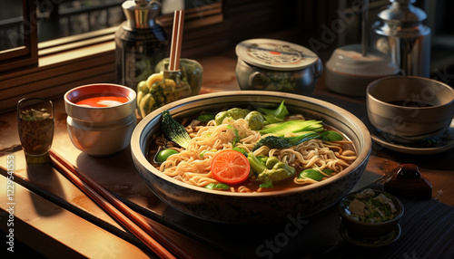 thai style spicy chicken curry