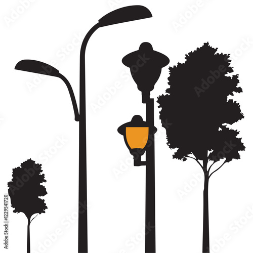 Traffic light icon vector