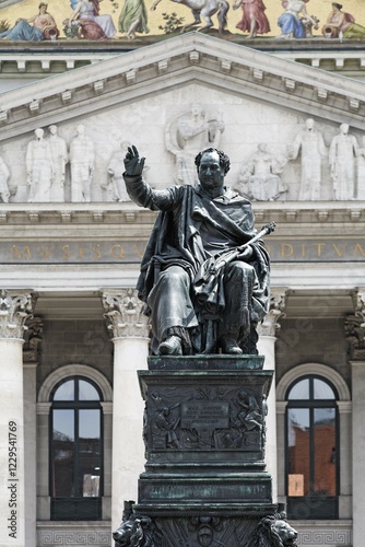 Munich , Max-Joseph-Platz , Max Joseph memorial , Bavaria Germany