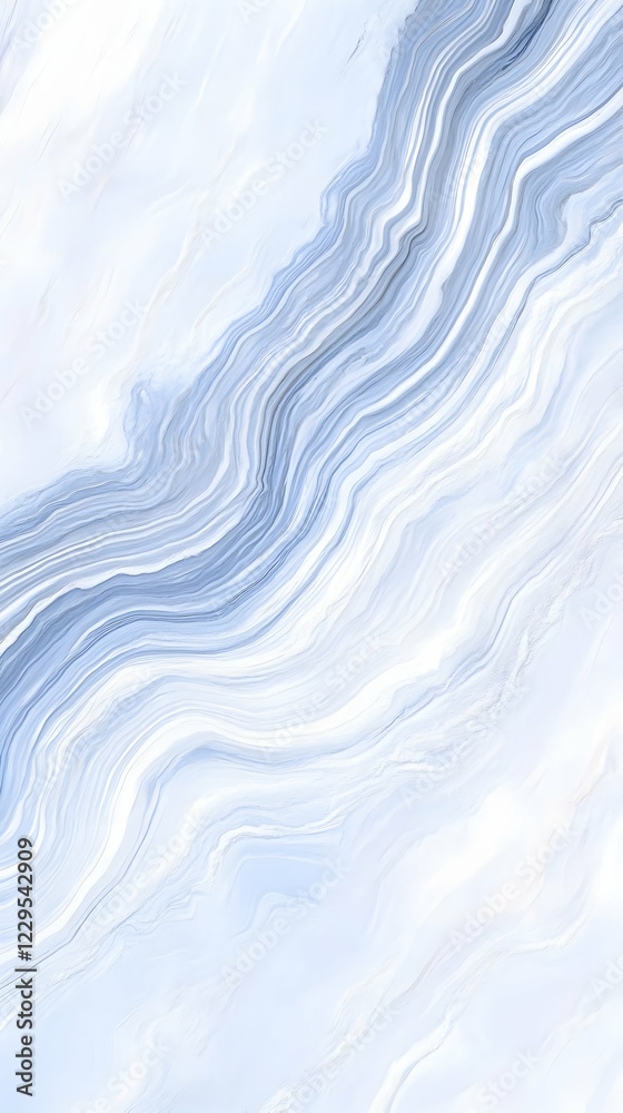 Fototapeta premium Abstract Blue and White Marble Background Creates a Smooth and Elegant Design