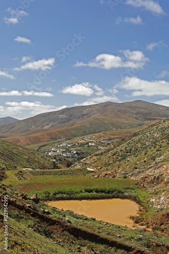 Betancuria , Pico de Betancuria , reservoir , Fuerteventura , Canary Islands photo