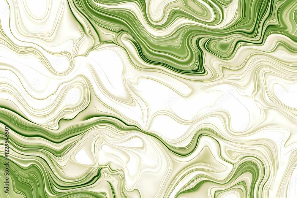 Abstract Green and White Fluid Art Background Creates a Visually Appealing Design Abstract Green and White Fluid Art Background Creates a Visually Appealing Design