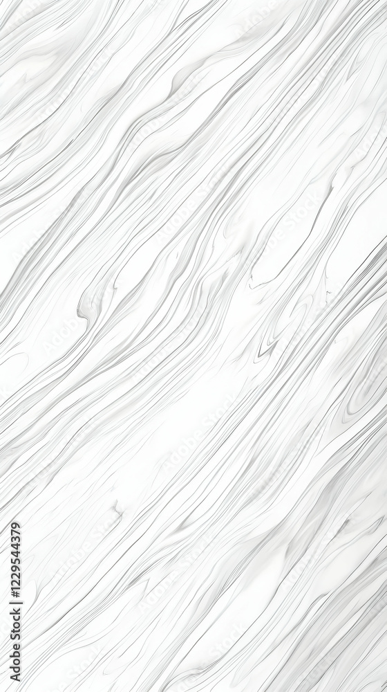 Obraz premium Abstract White Background with Smooth Wavy Lines Creates a Sense of Calm and Elegance