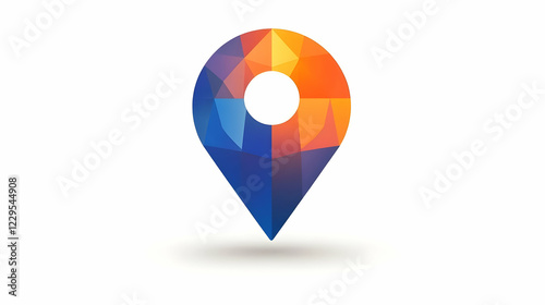Abstract Geometric Location Pin Icon Shows Point on Map with Precision and Style Free Download Abstract Geometric Location Pin Icon Shows Point on Map with Precision and Style - GFXLoad