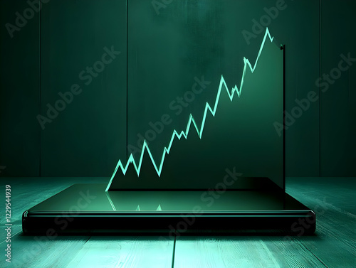 3D Illustration of a Glowin...