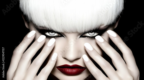 Pale Woman with White Hair,...