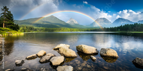 Rainbow Arcs Over Tranquil ...