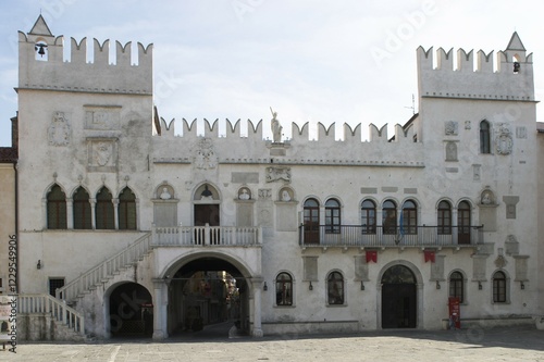 Praetorenpalace at the Titov trg in the old town of Koper at the adriatic coast in Slovenia