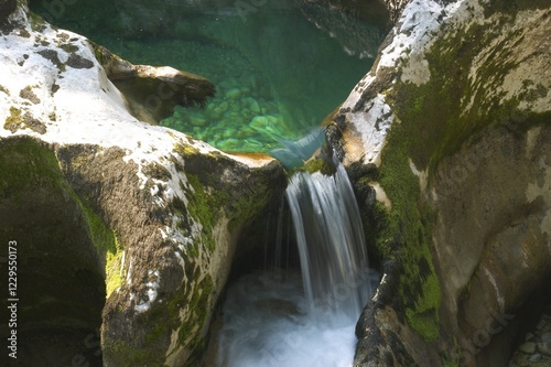 Mostnica gorge in the Tiglav National Park Slovenia photo