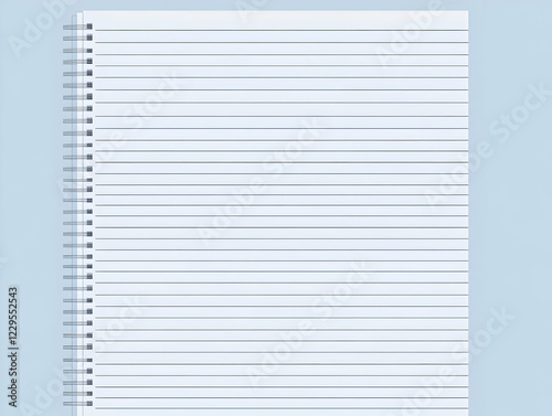Blank Spiral Notebook Page ...