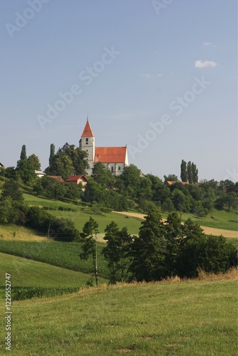 Church Sv. Trije kralji in Benedikt v Slovenskih goricah - Slovenia photo