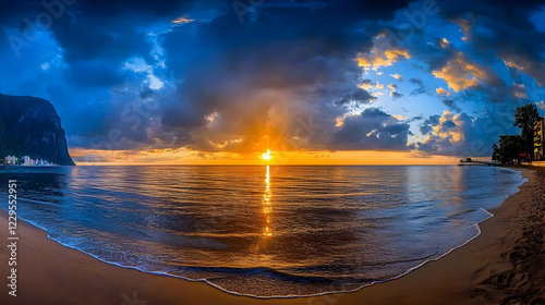 Golden Sunrise Illuminates ...