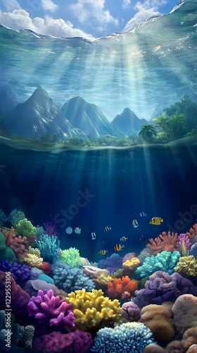 Vibrant Coral Reef Thrives ...