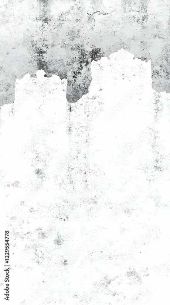 White and Gray Concrete Wall Texture Background Shows Signs of Wear and Tear White and Gray Concrete Wall Texture Background Shows Signs of Wear and Tear
