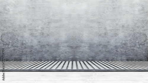 Empty Concrete Room with St...