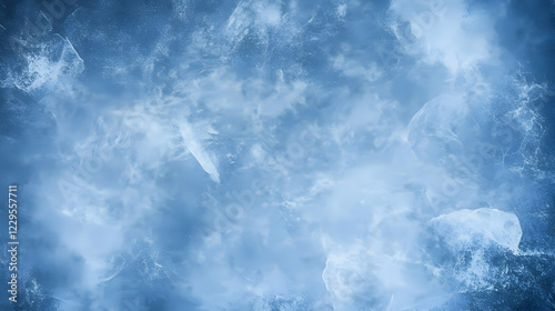 Icy Abstract Background Cre...