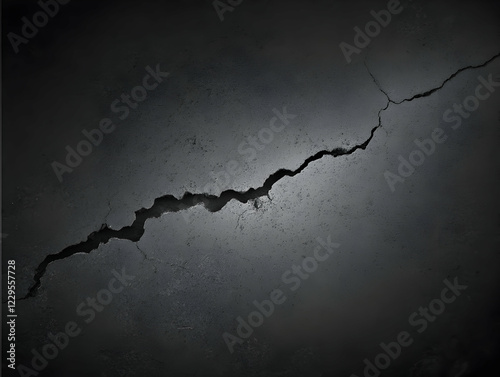 Dark Cracked Concrete Surfa...