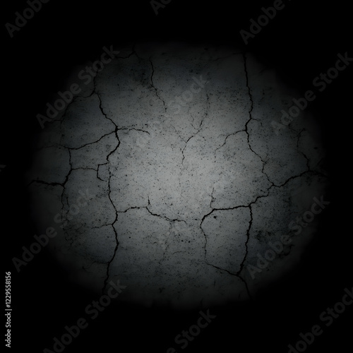 Dark Cracked Surface Textur...