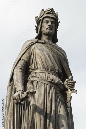 Memorial Wolfram von Eschenbach in Wolframs-Eschenbach - Franconia - Germany photo