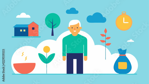 These illustrations can visually convey the themes of financial independence and working towards early retirement through saving and investing.