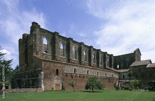 Ruin of church San Galgano Tuscany photo