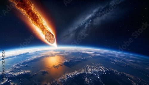 Attack of the asteroid on the Earth. Comets attack on earth 