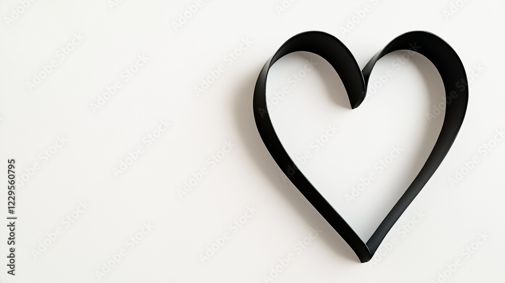 black heart outline on a white background, black heart outline on a white background,