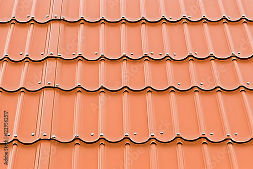 Close-up of new orange meta...