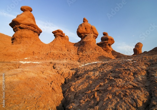 Sandstone formations, Goblin Valley State Park, Utah, USA, North America photo