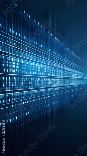 Abstract Blue Technology Ba...